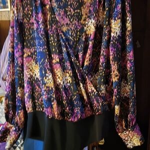 Bar III Multicolor Abstract Bodysuit